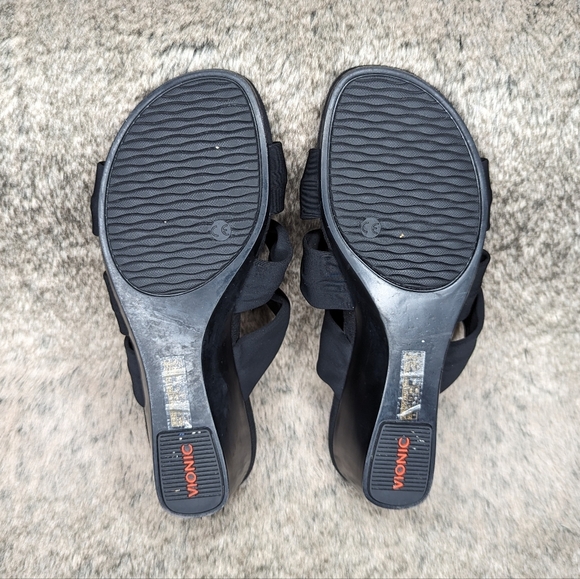 Vionic Rizzo Wedge Sandal Black Women's 9 - Picture 12 of 12